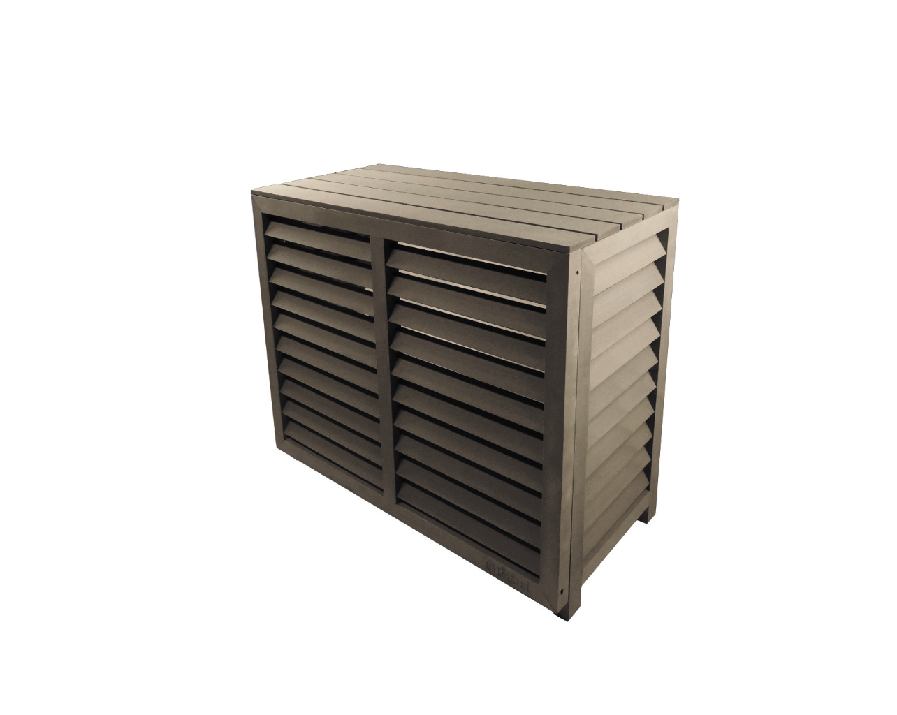 airco omkasting hout bruin 1